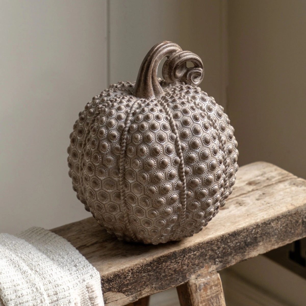 Bodhi Accessories Resin Pumpkin Natural House of Isabella UK