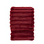 Bodhi Accessories Ribbed Faux Fur Throw Mulberry House of Isabella UK