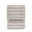 Bodhi Accessories Ribbed Faux Fur Throw Natural House of Isabella UK