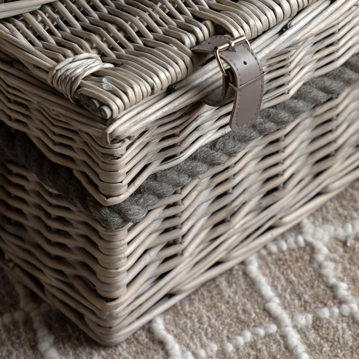 Bodhi Accessories Rivra Lidded Baskets Natural Set of 2 House of Isabella UK