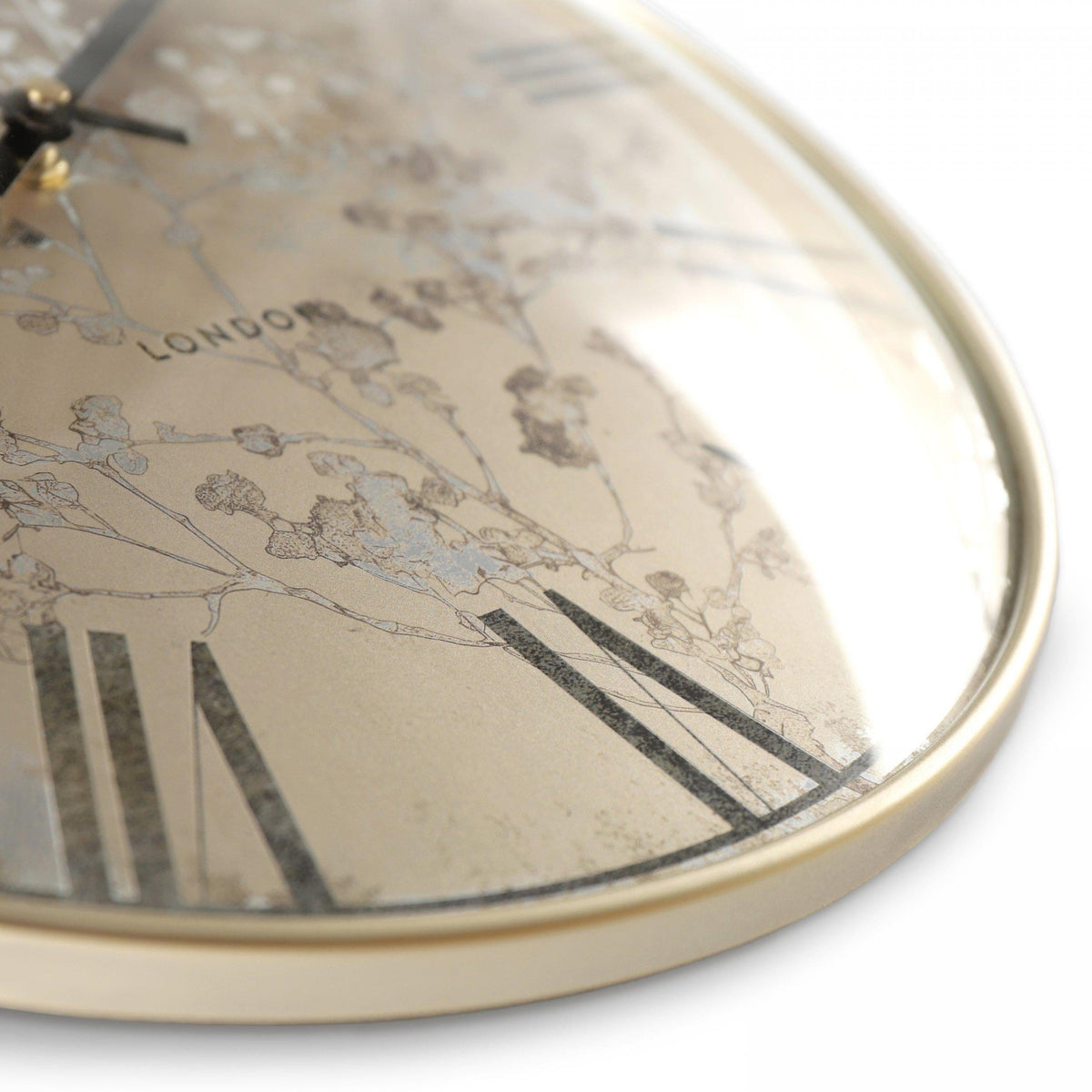 Bodhi Accessories Roma Wall Clock Silver House of Isabella UK