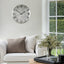 Bodhi Accessories Roma Wall Clock Silver House of Isabella UK