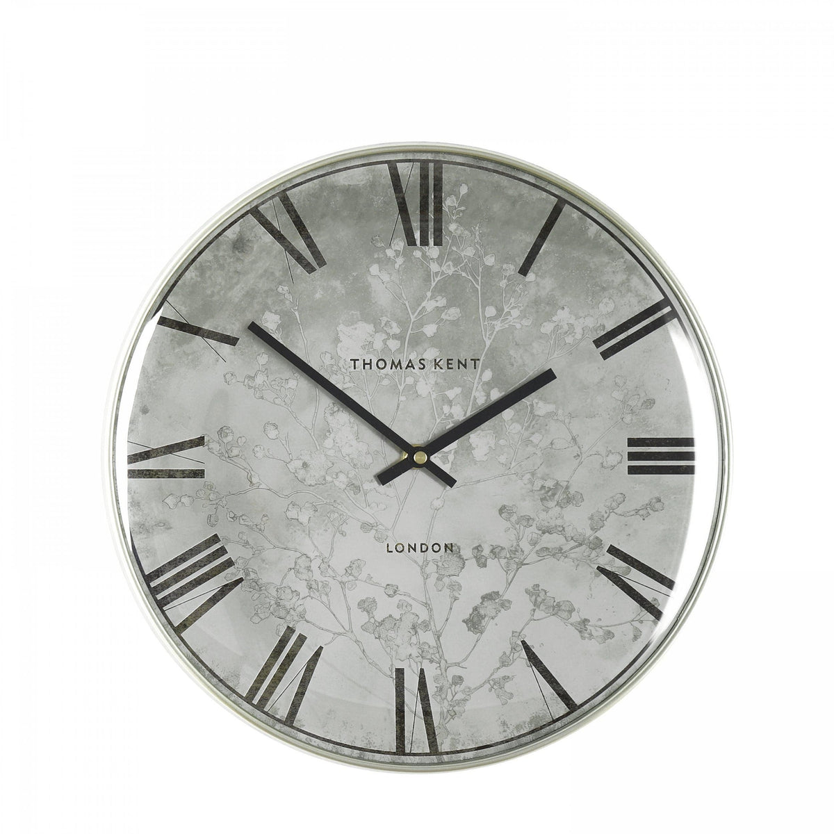Bodhi Accessories Roma Wall Clock Silver House of Isabella UK