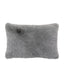Bodhi Accessories Rosco Faux Fur Cushion Smoke Grey Rectangle House of Isabella UK
