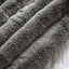 Bodhi Accessories Rosco Faux Fur Throw Smoke Grey Small House of Isabella UK