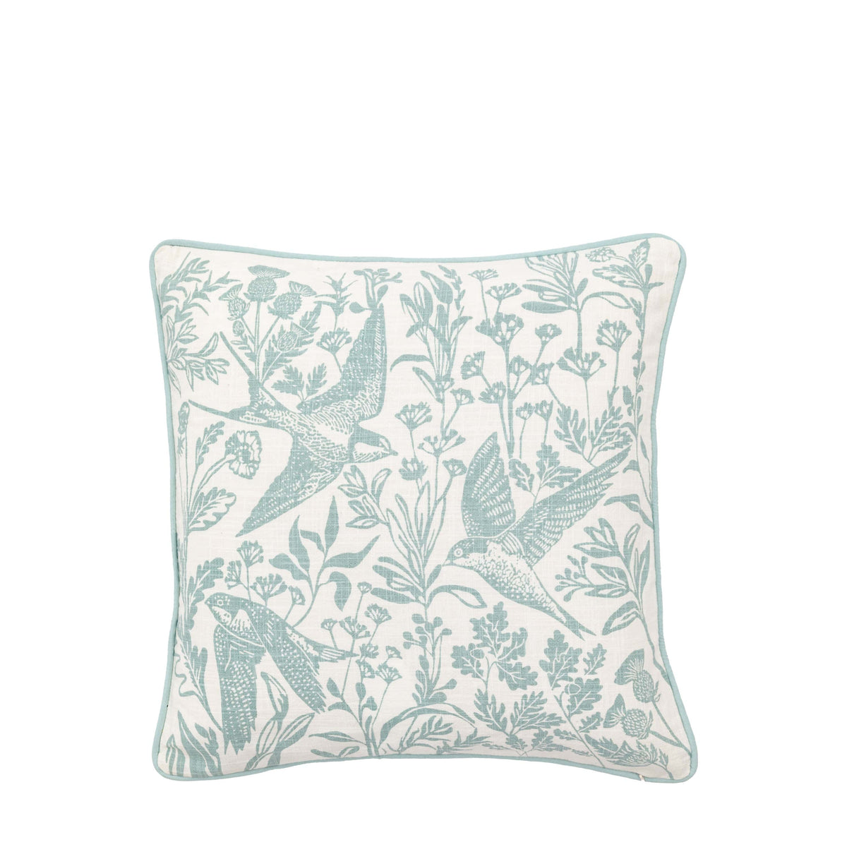 Bodhi Accessories Rosley Birds Cushion Duck Egg House of Isabella UK