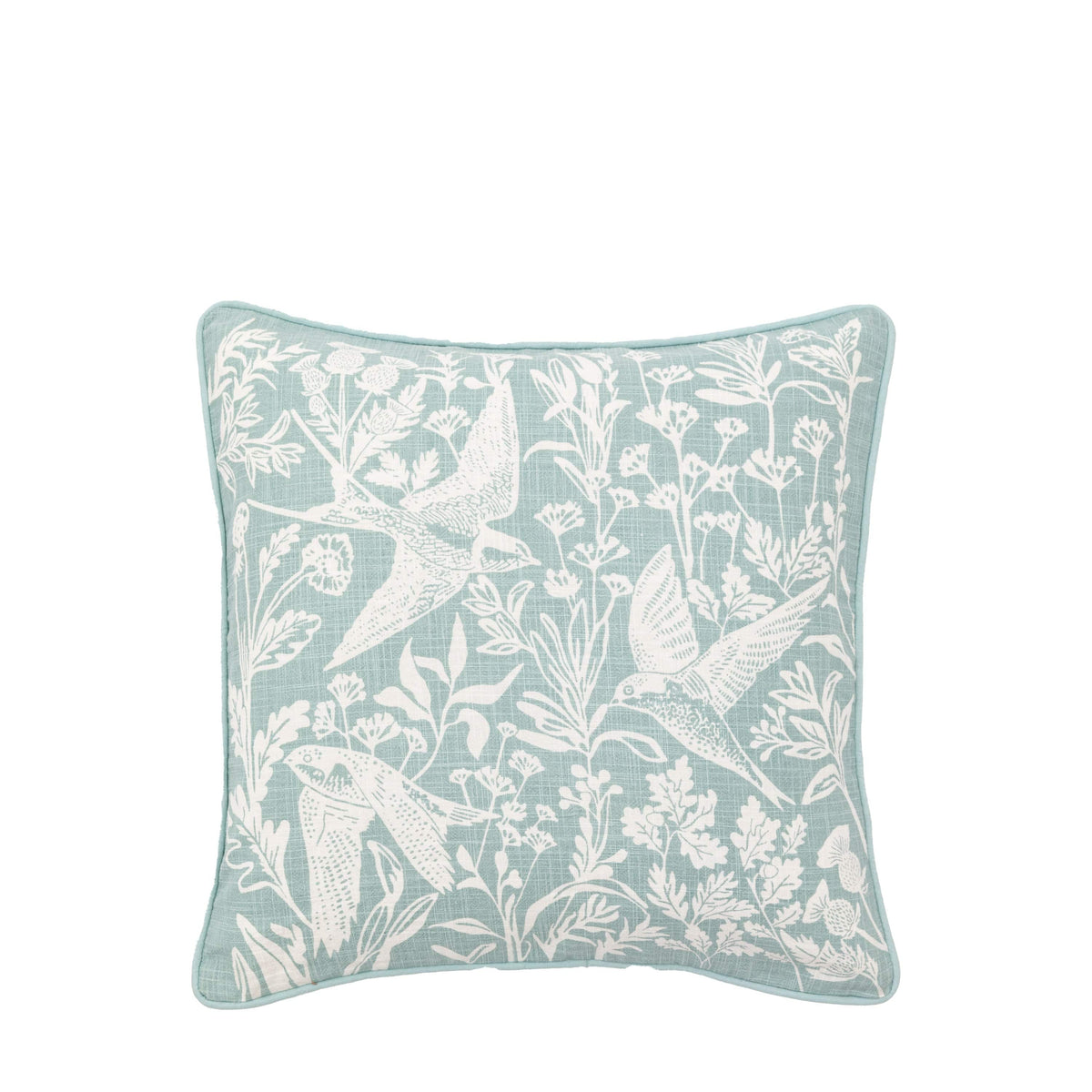 Bodhi Accessories Rosley Birds Cushion Duck Egg House of Isabella UK