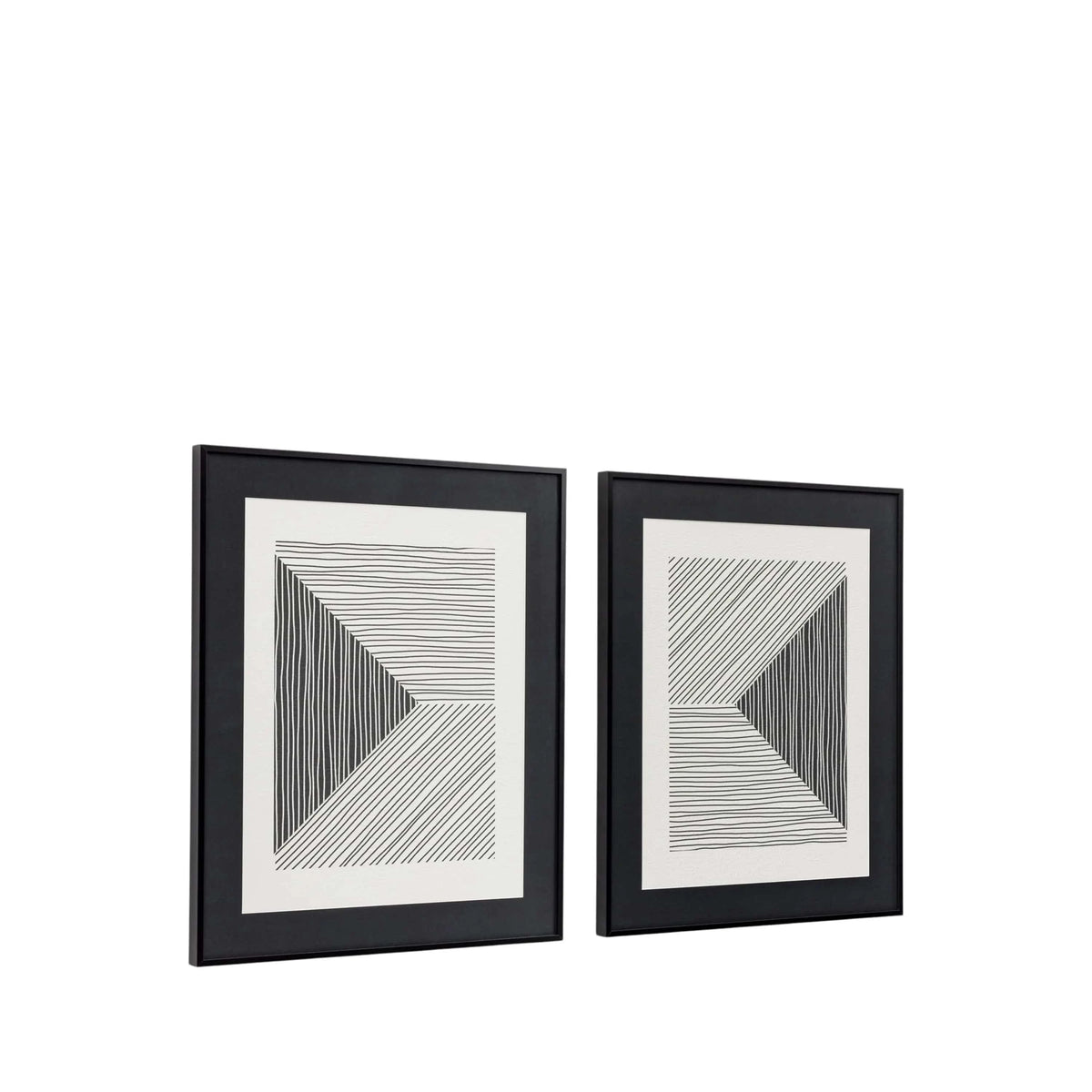 Bodhi Accessories Runway Line Drawing Framed Art Set of 2 House of Isabella UK