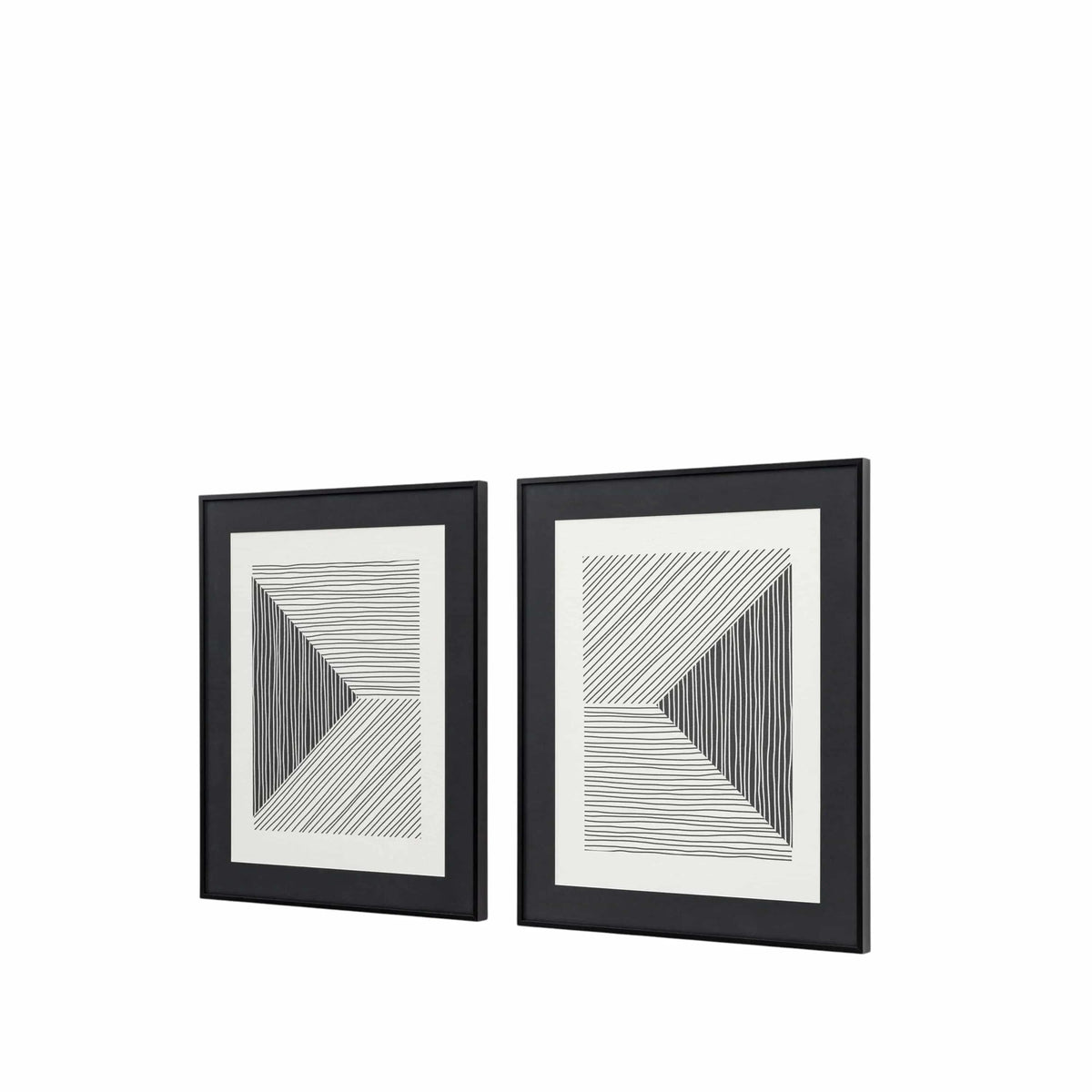 Bodhi Accessories Runway Line Drawing Framed Art Set of 2 House of Isabella UK