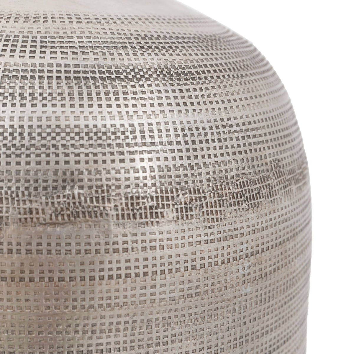 Bodhi Accessories Sahara Hammered Metal Vase Antique Silver Large House of Isabella UK