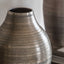 Bodhi Accessories Sahara Hammered Metal Vase Antique Silver Small House of Isabella UK