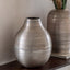 Bodhi Accessories Sahara Hammered Metal Vase Antique Silver Small House of Isabella UK