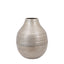 Bodhi Accessories Sahara Hammered Metal Vase Antique Silver Small House of Isabella UK