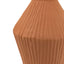 Bodhi Accessories Sahara Ribbed Cast Metal Vase Terracotta House of Isabella UK