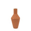 Bodhi Accessories Sahara Ribbed Cast Metal Vase Terracotta House of Isabella UK