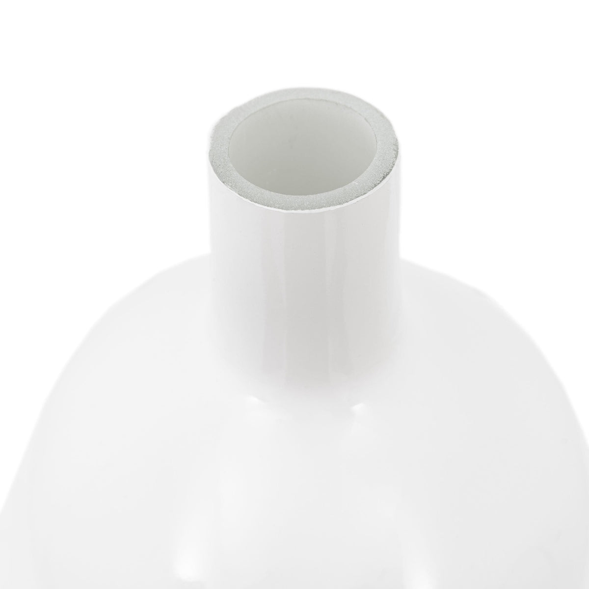 Bodhi Accessories Santo Glass Bottle Vase White Large House of Isabella UK