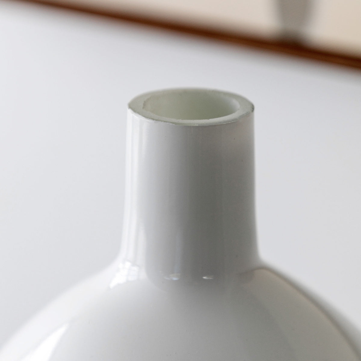 Bodhi Accessories Santo Glass Bottle Vase White Large House of Isabella UK