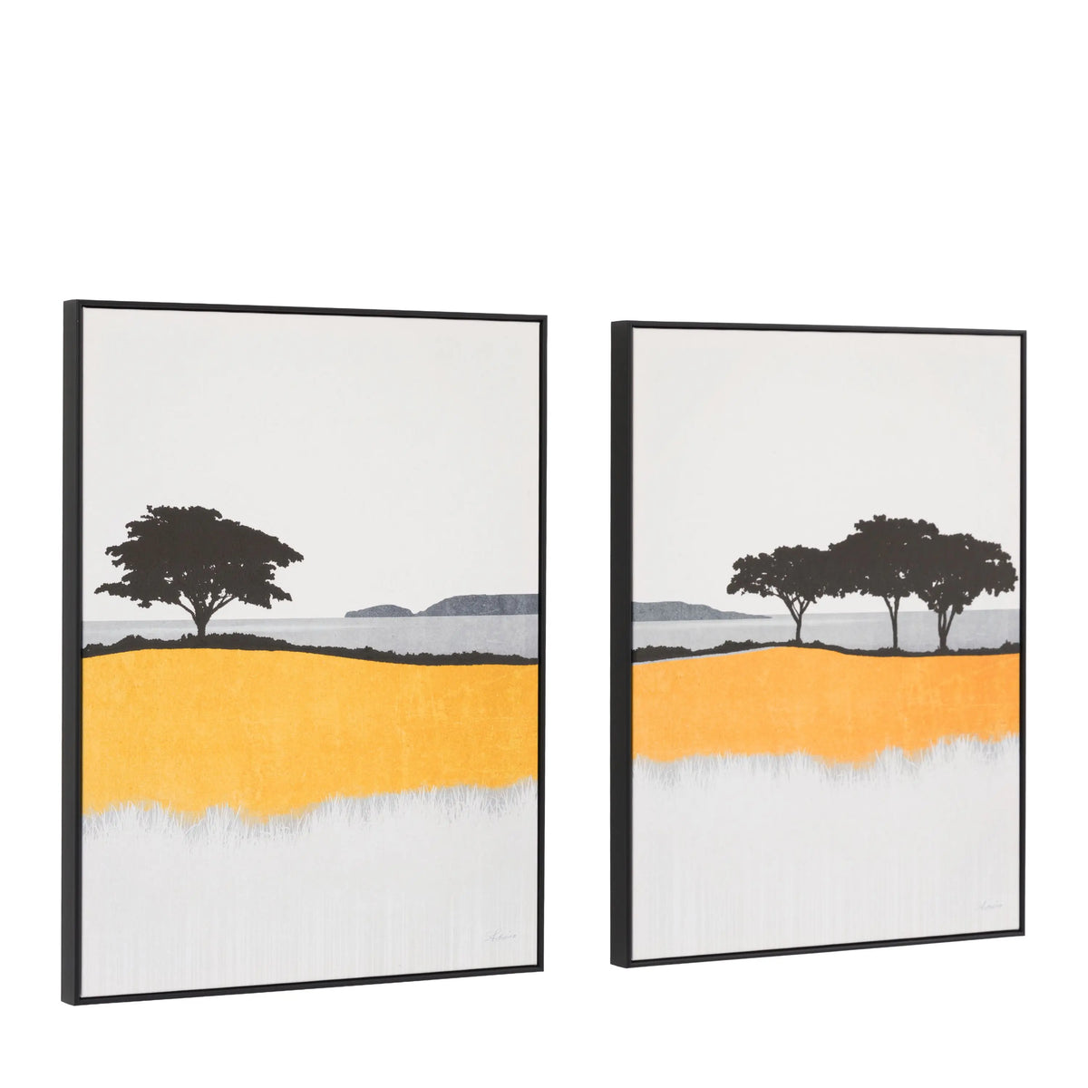 Bodhi Accessories Seaview Framed Canvas Set of 2 House of Isabella UK