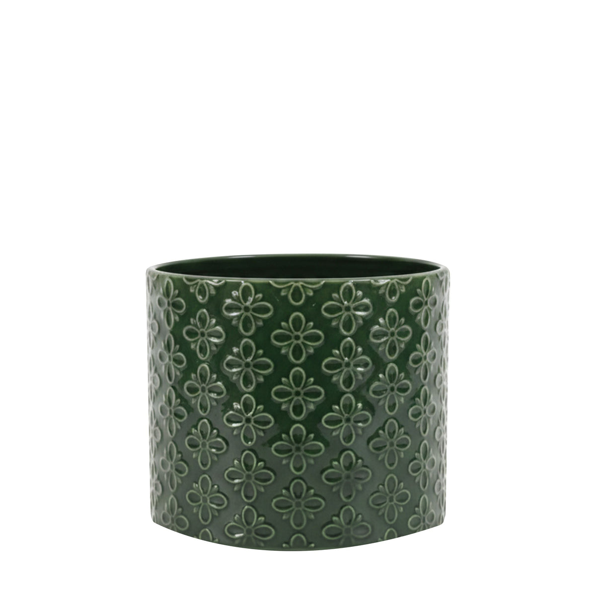 Bodhi Accessories Selva Embossed Planter Green House of Isabella UK