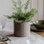 Bodhi Accessories Selva Embossed Planter Grey House of Isabella UK
