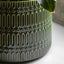 Bodhi Accessories Selva Embossed Planter Olive House of Isabella UK