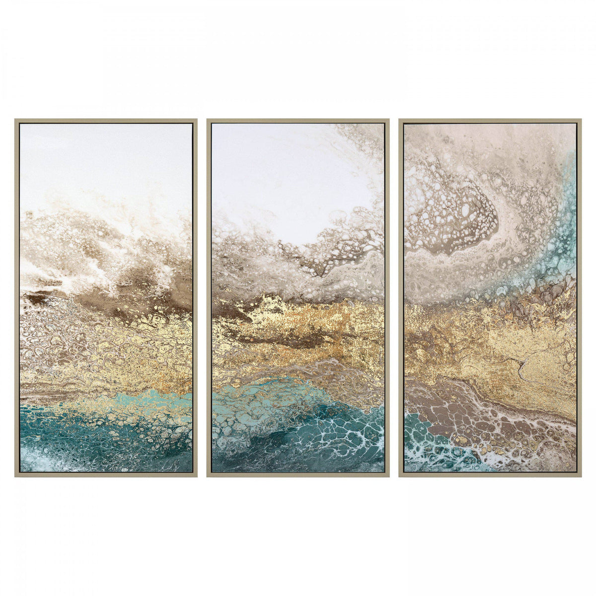 Bodhi Accessories Serene Triptych Framed Canvas House of Isabella UK
