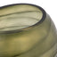Bodhi Accessories Sinto Handblown Carved Glass Vase Olive Large House of Isabella UK