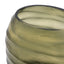 Bodhi Accessories Sinto Handblown Carved Glass Vase Olive Small House of Isabella UK