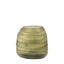 Bodhi Accessories Sinto Handblown Carved Glass Vase Olive Small House of Isabella UK