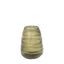 Bodhi Accessories Sinto Handblown Carved Glass Vase Olive Small House of Isabella UK