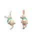 Bodhi Accessories Skiing Hares White Set of 2 House of Isabella UK