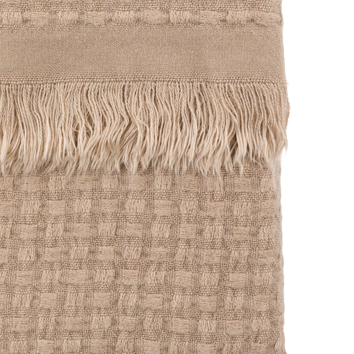 Bodhi Accessories Soft Touch Waffle Throw Natural House of Isabella UK