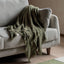 Bodhi Accessories Soft Touch Waffle Throw Olive House of Isabella UK