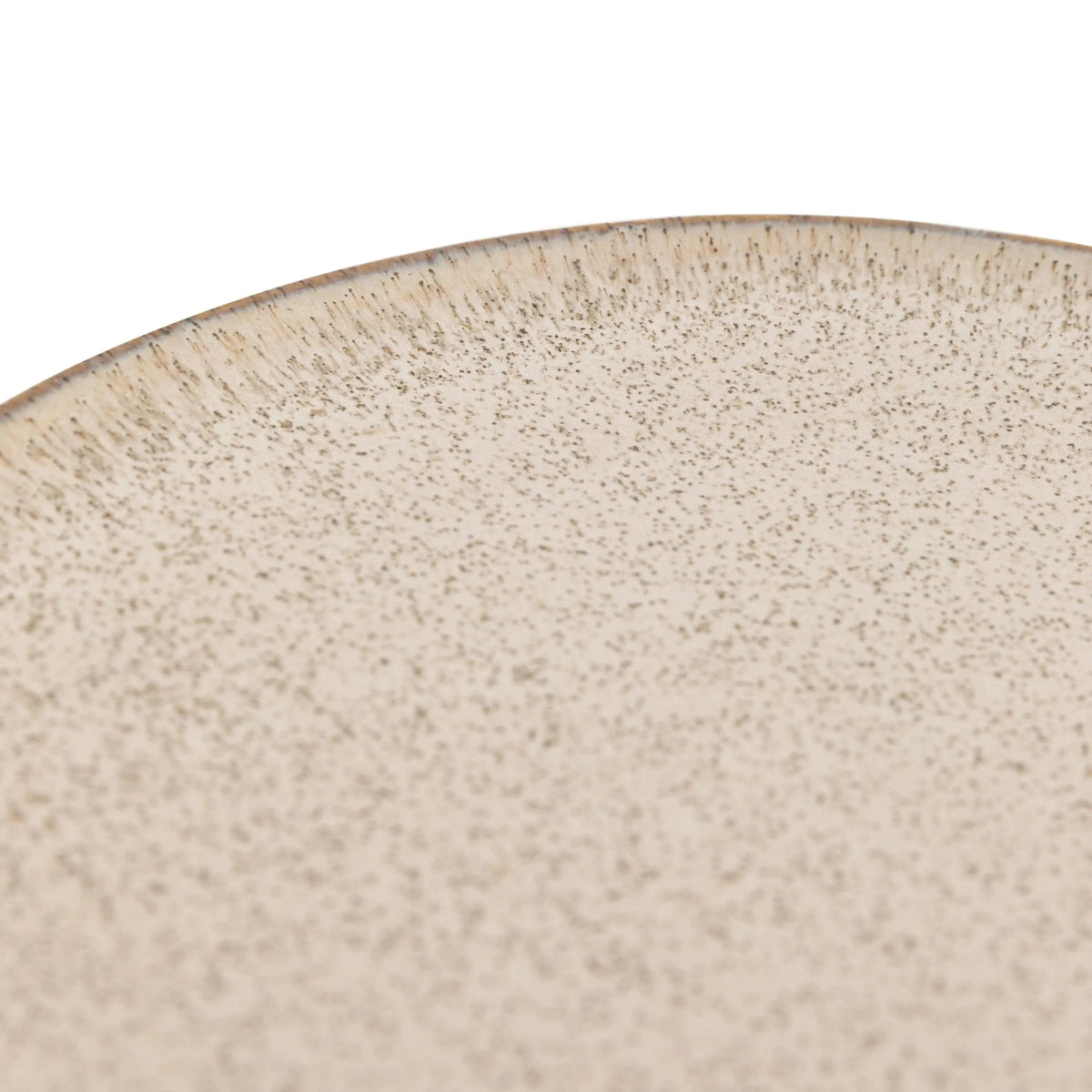 Speckle Glaze Dinner Plate Oatmeal 4pk.