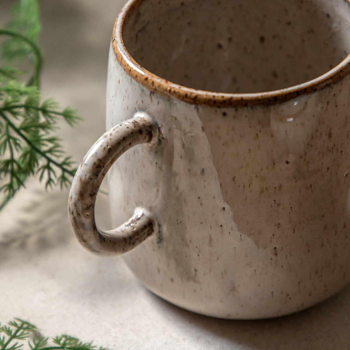 Bodhi Accessories Speckle Glaze Mug Oatmeal 4pk House of Isabella UK