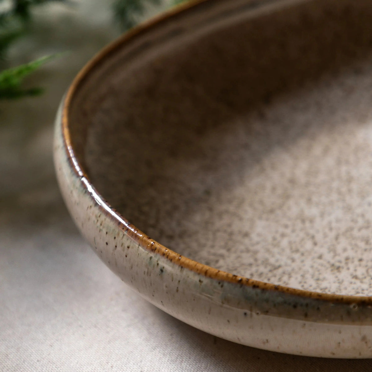 Bodhi Accessories Speckle Glaze Pasta Bowl Oatmeal 4pk House of Isabella UK