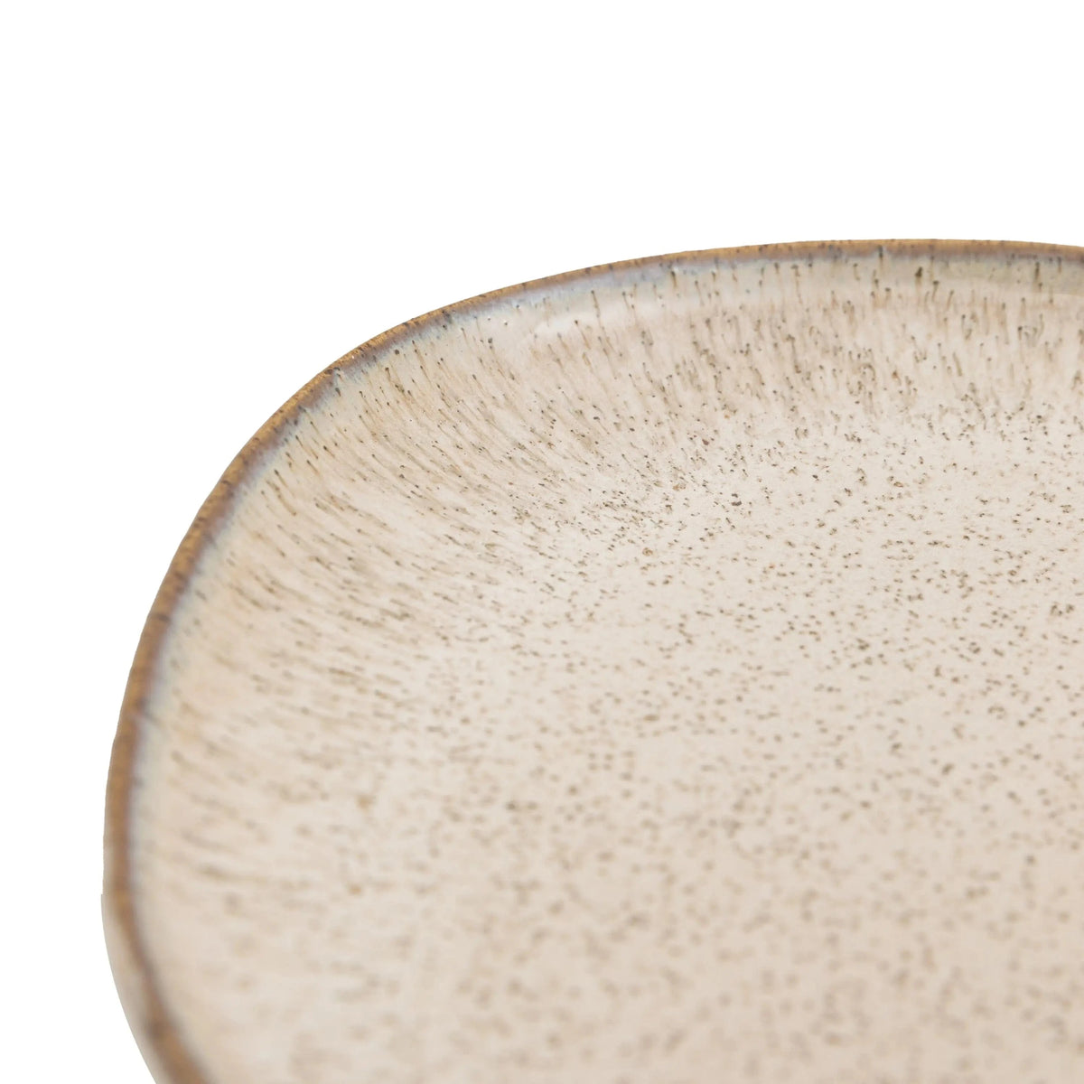 Bodhi Accessories Speckle Glaze Side Plate Oatmeal 4pk House of Isabella UK
