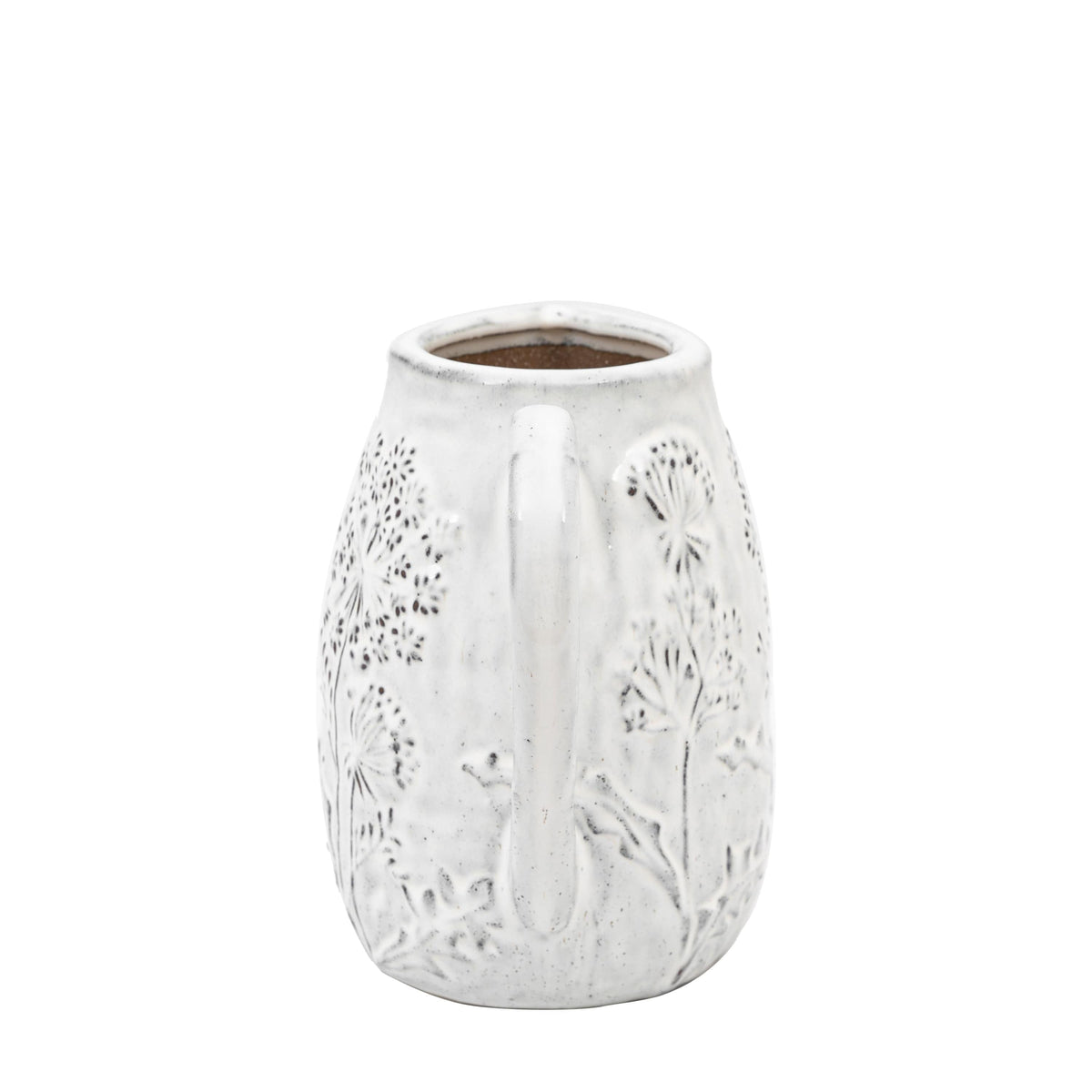 Bodhi Accessories Springs Embossed Ceramic Jug Stone House of Isabella UK