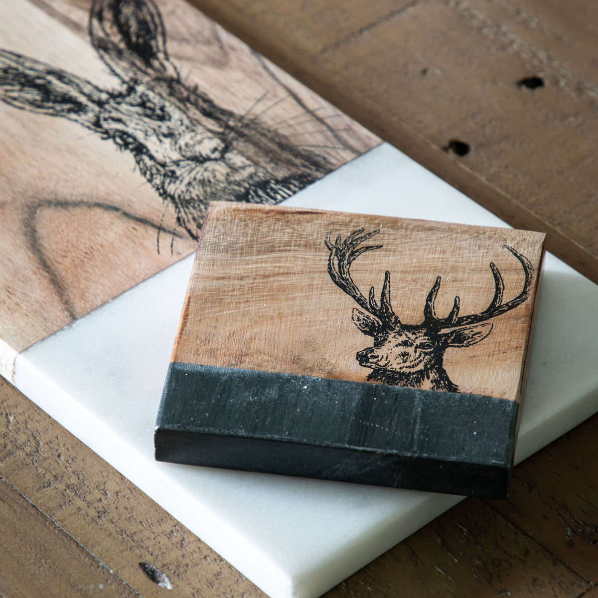 Stag Coasters.