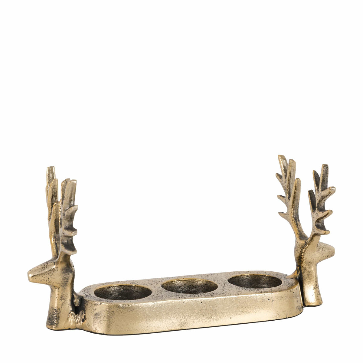 Bodhi Accessories Stag Gold Trio Tealight Holder House of Isabella UK