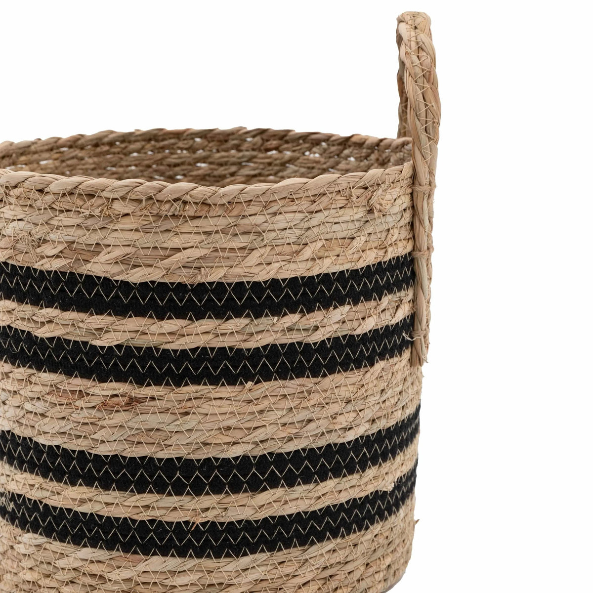 Bodhi Accessories Storage Basket Black Stripe Nest of 4 House of Isabella UK