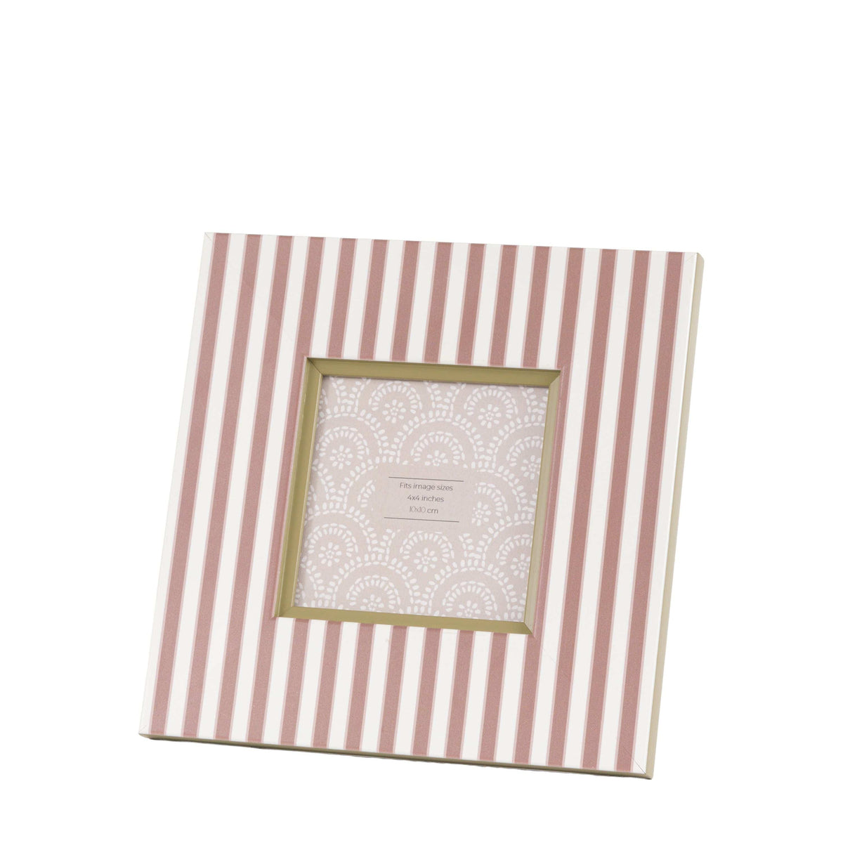 Bodhi Accessories Stripe Photo Frame Olive and Fawn 4x4 2pk House of Isabella UK