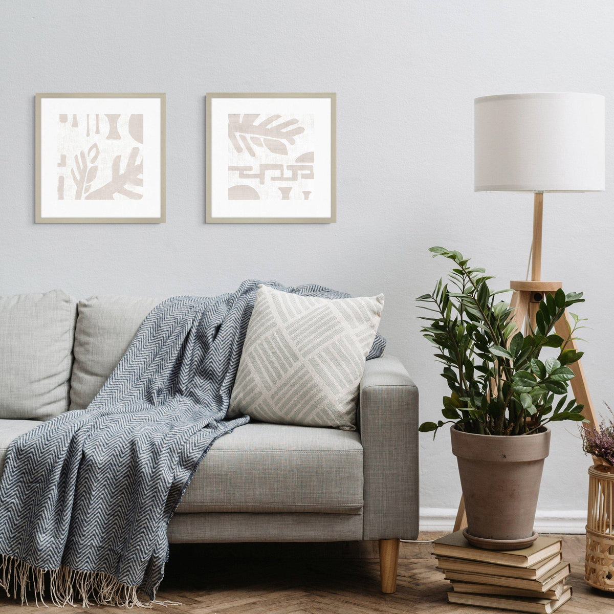 Bodhi Accessories Summer Shadows Framed Art House of Isabella UK