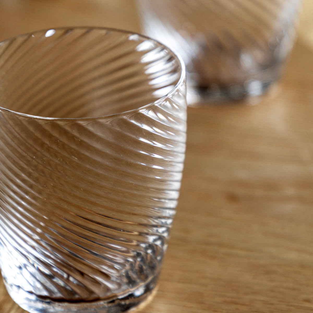 Bodhi Accessories Swirl Tumbler Glass Smoked Grey 4pk House of Isabella UK