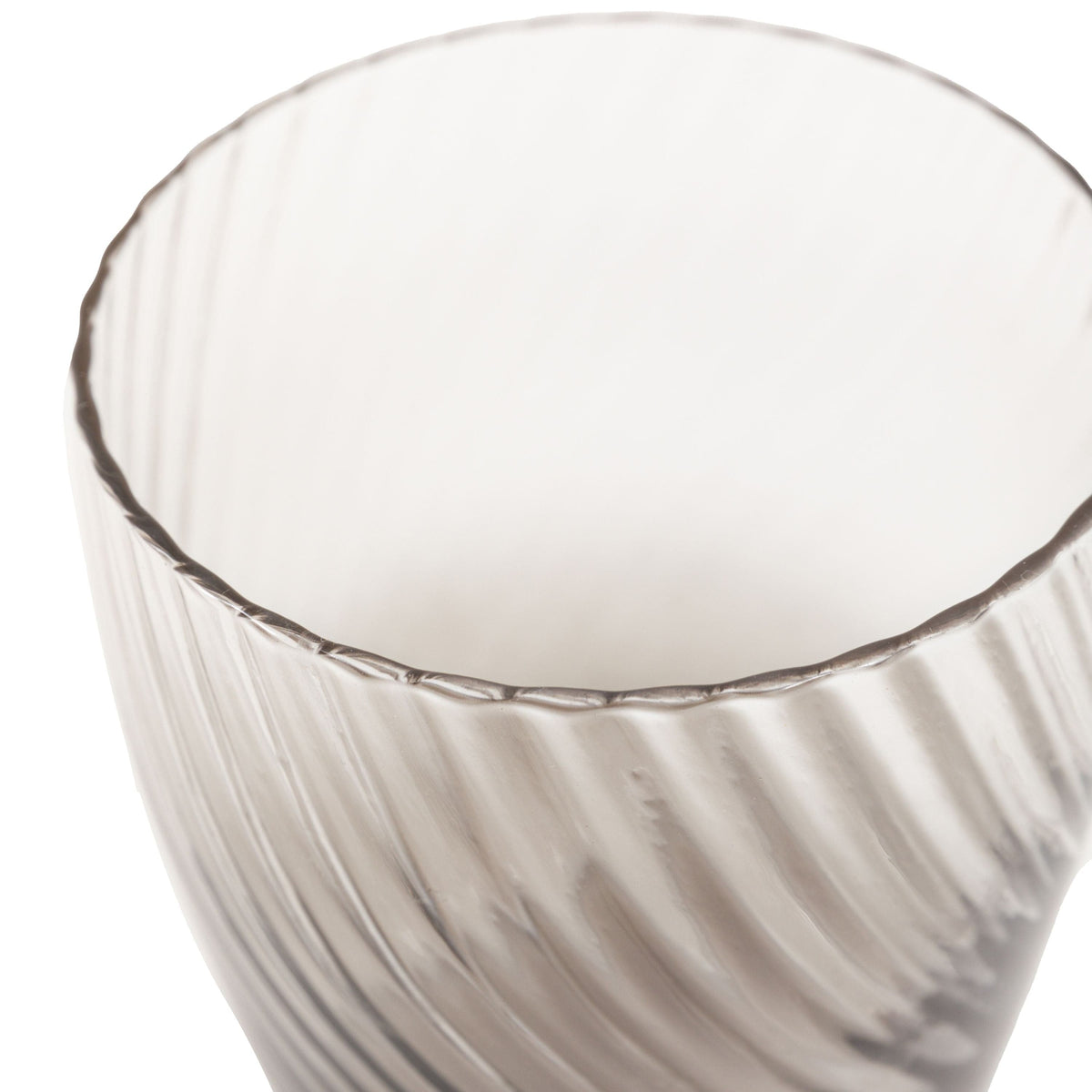 Bodhi Accessories Swirl Tumbler Glass Smoked Grey 4pk House of Isabella UK