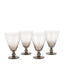 Bodhi Accessories Swirl Wine Glass Smoked Grey 4pk House of Isabella UK