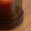 Bodhi Accessories Tamar Smoked Candle Holder Green Large House of Isabella UK