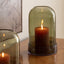 Bodhi Accessories Tamar Smoked Candle Holder Green Large House of Isabella UK