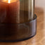 Bodhi Accessories Tamar Smoked Candle Holder Green Small House of Isabella UK