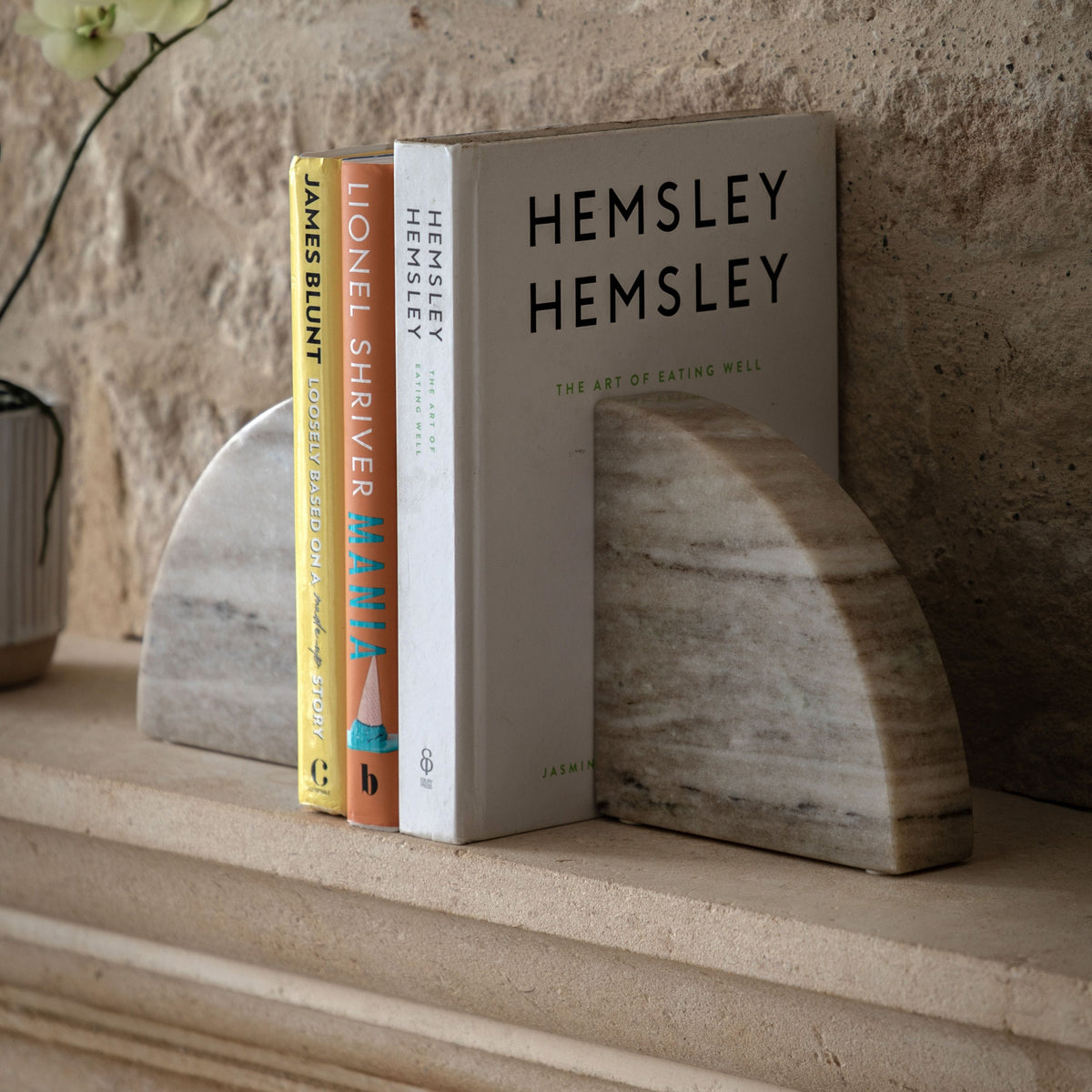 Bodhi Accessories Tamera Marble Bookend Set of 2 Sandstone House of Isabella UK